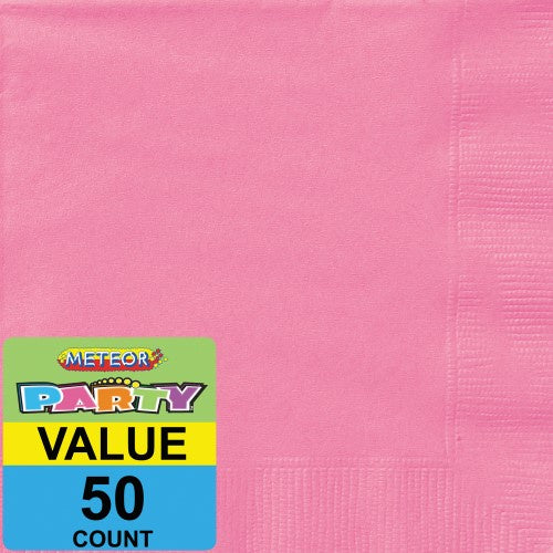 50pk Hot Pink Napkins
